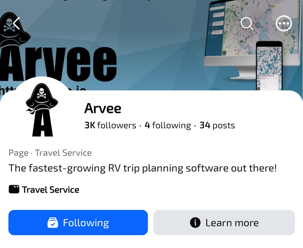 RoamingRidges1925's submission for the "Follow Arvee.io on Facebook" challenge