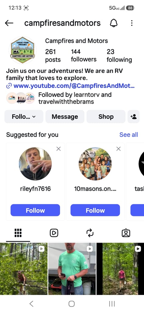 samhartman's submission for the "Follow Campfire & Motors on Instagram" challenge